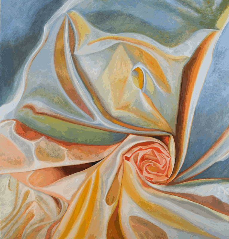 Between the Creases, (Triptych Detail)